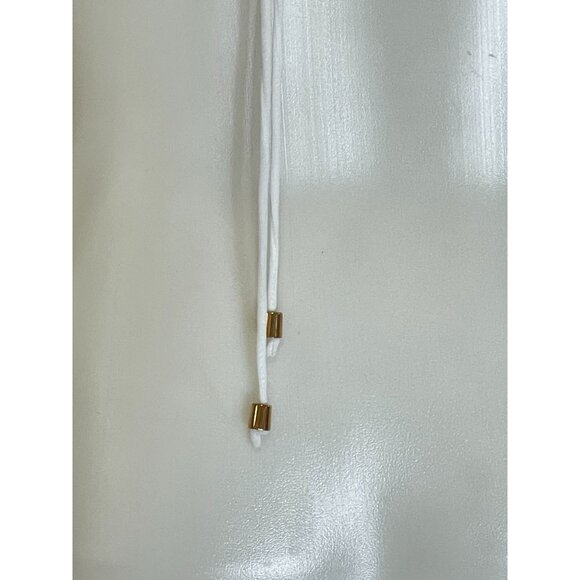 Princess Polly White Long Sleeve Open Back Crop Top  Tie Detail & Puff Sleeve S - Picture 11 of 11